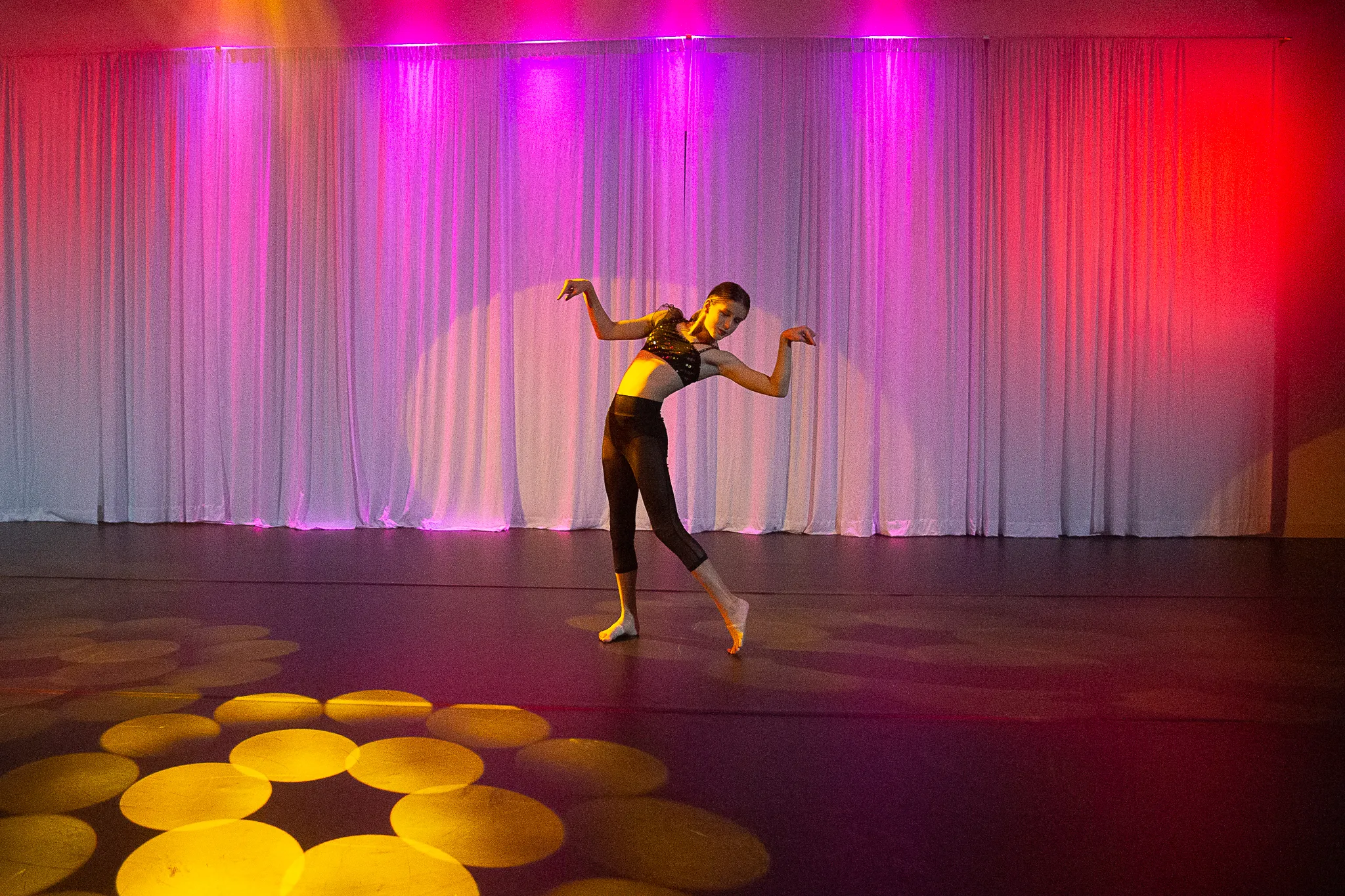 A dancer in their natural habitat.