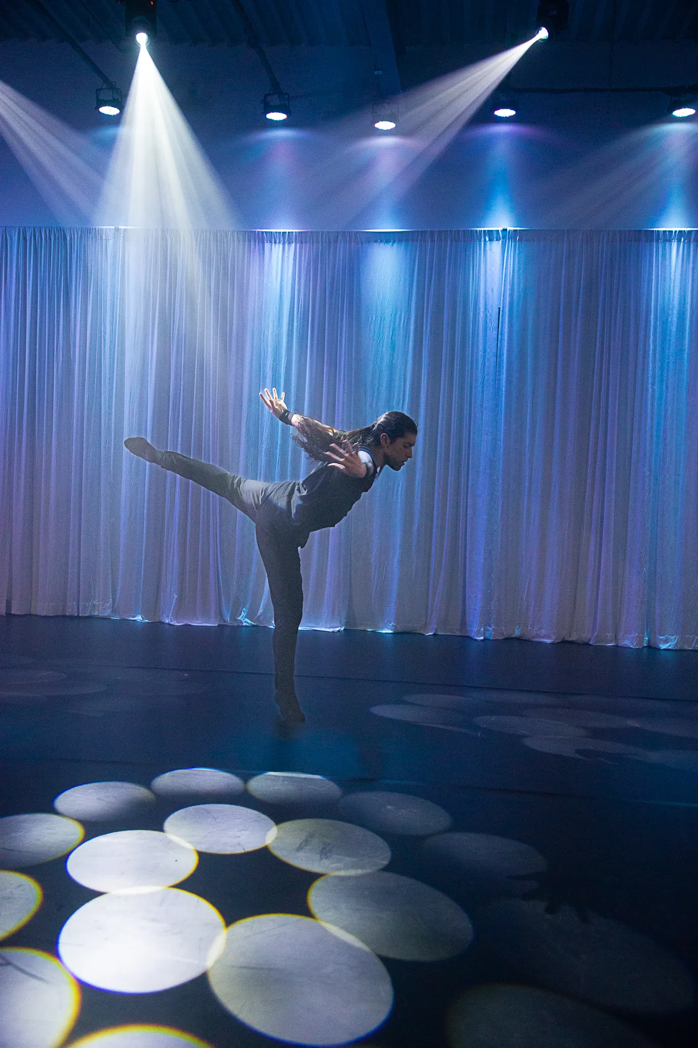 A dancer in their natural habitat.