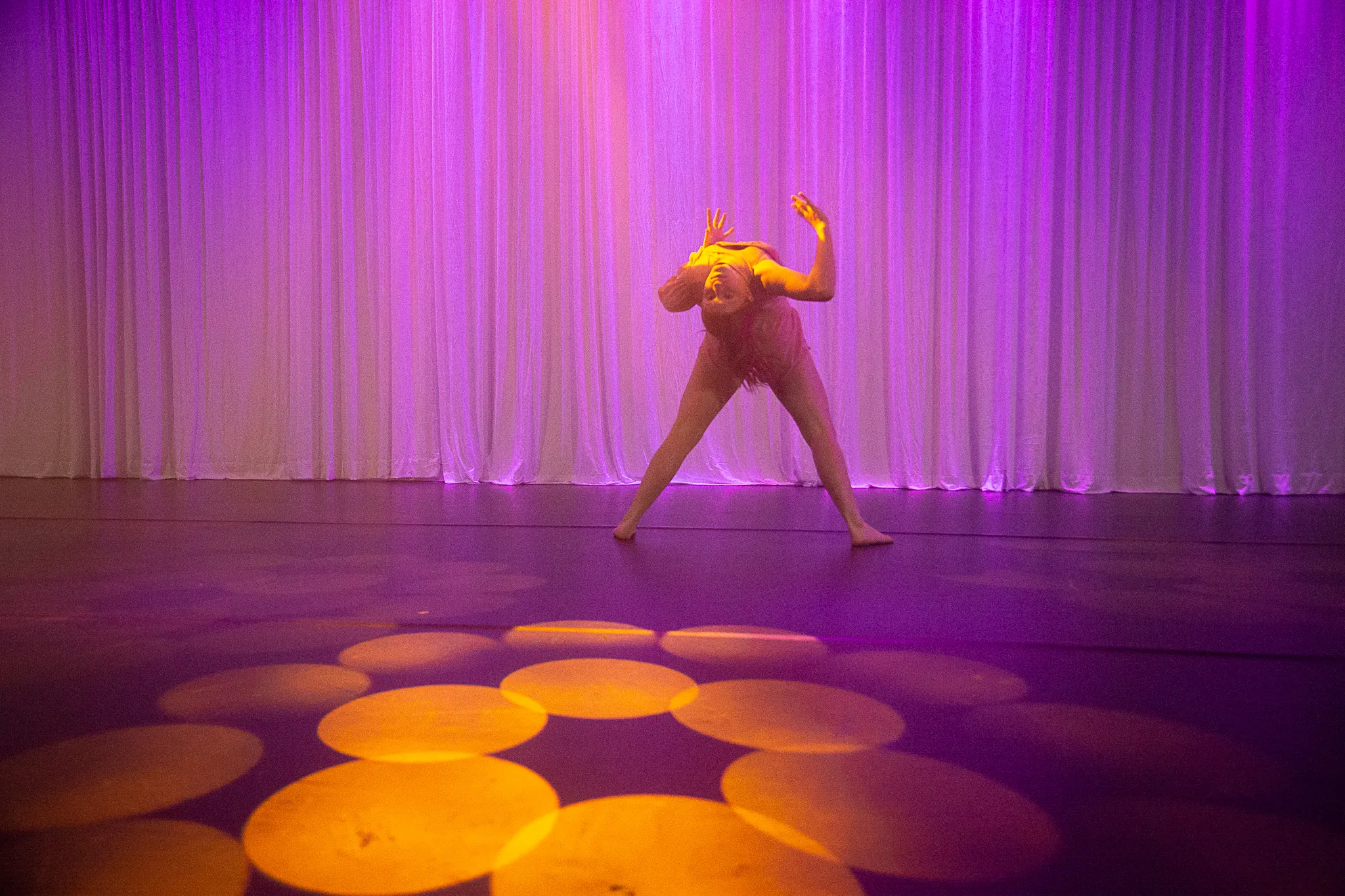 A dancer in their natural habitat.