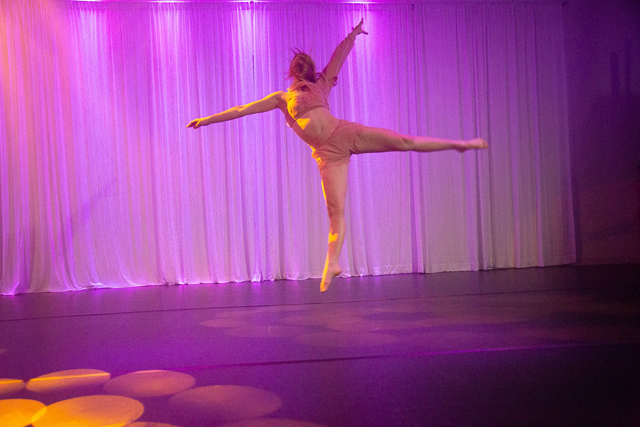 A dancer in their natural habitat.