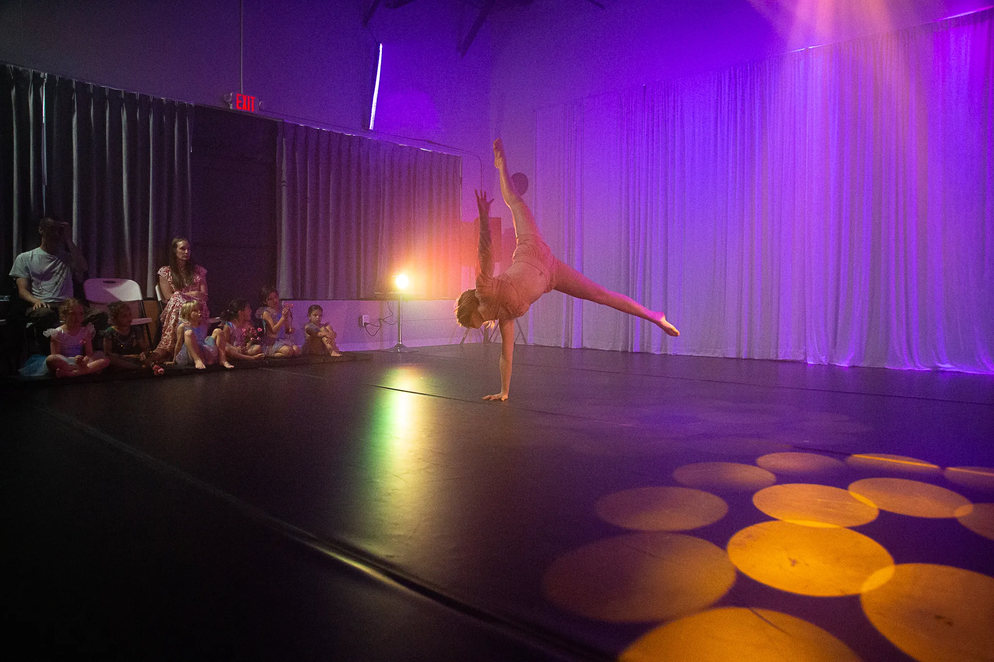A dancer in their natural habitat.