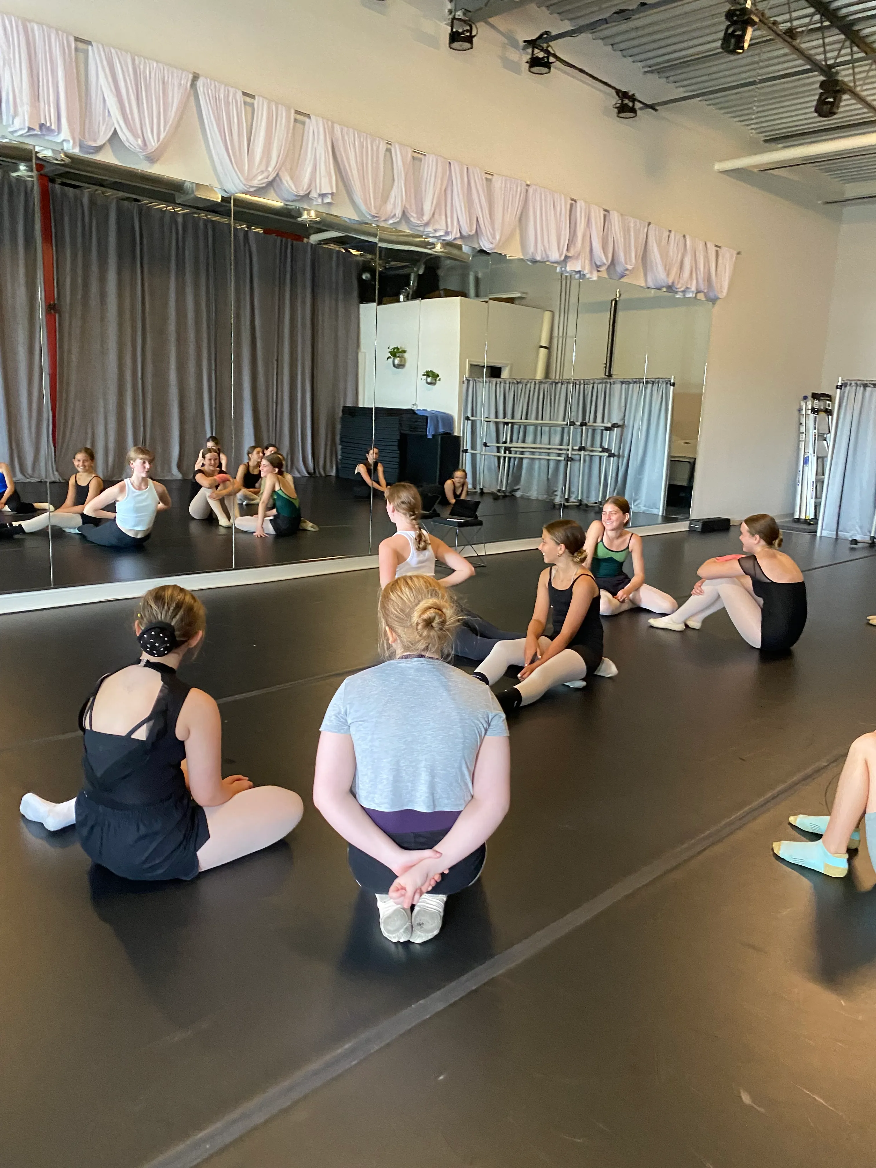 A dancer in their natural habitat.
